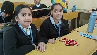 kite making activity // Makar Sankranti celebration // Shri GuruNanak Hr. Sec. School Damoh 