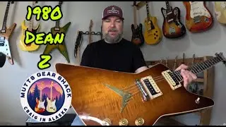 1980 USA Dean Z explorer vintage guitar flame top. Golden era of Dean? Review & demo