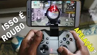 JOGANDO FREE FIRE NO CONTROLE GAMEPAD - VEJA SE É APELAÇÃO