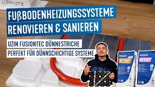 Fu&szlig;bodenheizungssysteme mit FusionTec D&uuml;nnestrichen verlegen