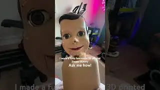 I 3D printed this slappy doll. #goosebumps #slappy #3dprinting #puppet #ventriloquist