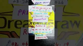 Dream Draw royal 6 Prediction 23 January 2026 best analysis 