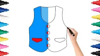 How to draw a vest | Easy drawings #drawing #draw