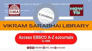 How to Search e-Journals from A-Z Search (Ex. HBR) | VSL How To Series | Video 3
