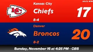 NFL Week 11 Predictions