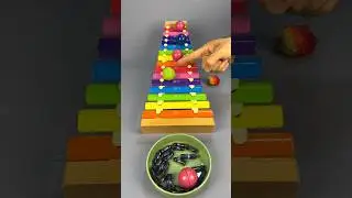 Marble Rolling on Xylophone ASMR &ndash; Gentle Notes & Smooth Colors 🌈 #asmr #satisfying #marblerun #fyp