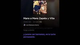 Mano a Mano Zapata y Villa