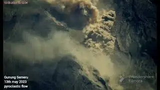 Gunung Semeru 13th may 2023 10:09 am pyroclastic flow