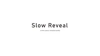 Slow Reveal - A Wine Space Revealed Quietly