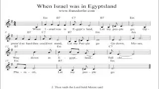 When Israel in Egypts Land - Go down Moses - instrumental
