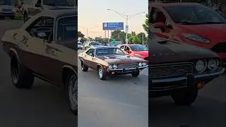 1973 Dodge Challenger Classic Car Drive By Engine Sound Woodward Dream Cruise 2024