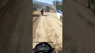 Dusty highway road, Prithvi Highway Nepal #explore #bike #trip #vlog #fun #nepal