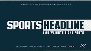 SPORTS HEADLINE (8 FONTS) Font Free Download