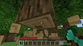 How To Break A Tree In Minecraft