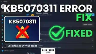 How to Fix &ldquo;Your Device Is Missing Important Security Updates&rdquo; (KB507311 Not Installing)