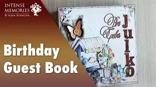 244 - Birthday Guest Book - mini album
