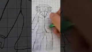 drawing speakerman woman