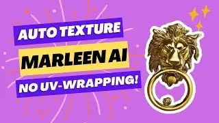 Auto Texture your 3D model in minutes - Lion Door Knob Marleen Demo