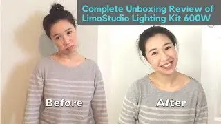Good But Cheap Lighting To Get Started for Vlog YT- Limostudio portrait photo studio 600W LMS103