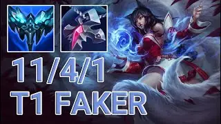 T1 Faker Ahri Mid VS Heimerdinger | KR GrandMaster Patch 13.12