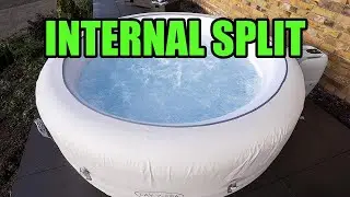 Горячий ремонт лайнера Z Spa Vagas, который не надувается из-за внутреннего прокола.