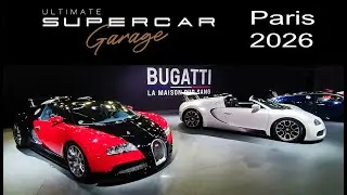 Visite de l'ULTIMATE SUPERCAR GARAGE - Des millions d'euros en Bugatti et Pagani au Rétromobile 2026