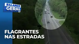 Ultrapassagens e convers&otilde;es em locais proibidos: drones da PM refor&ccedil;am fiscaliza&ccedil;&atilde;o nas estradas