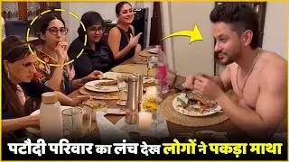 Sara Ali Khan Licking Finger at Patodi Lunch | Patodi Family Lunch Viral Video