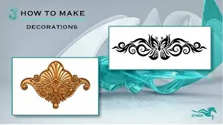 How to make Decorations? كيفيه عمل الزخارف في الماكس