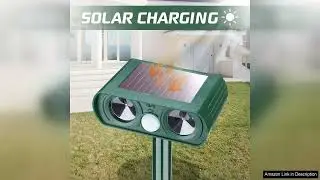 2 Pack Solar Animal Repellent Ultrasonic Cat Repellent Outdoor Squirrel Repellent Deer Review