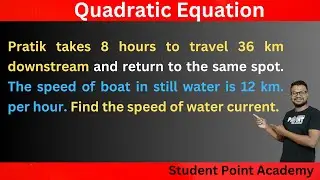 Pratik takes 8 hours to travel 36 km downstream and return to the same spot. The speed of boat in st