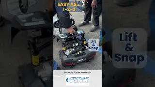 Portable Scooter Assembly with  Lift & Snap