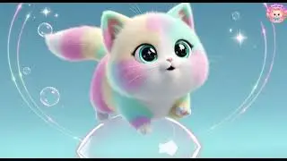 The Moon is Blowing Bubbles 🌙🫧 | Puffy Cat&rsquo;s Magical Bedtime Rhyme for Kids ✨🐱🎶