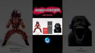 Goku vs #67kid power levels#meme #edit