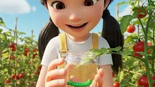 Vy & Bông: Let's water the plants and catch the pests, Bông! | Magical 3D Adventure for Kids