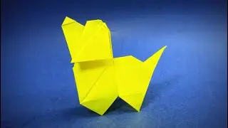 Hund basteln mit Kindern | Tiere falten mit Origami Papier | Einfache Bastelideen