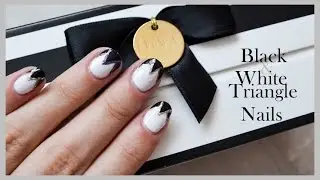 Black & White Triangle Nails ● Nail Art