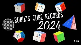 Rubik's Cube World Records Compilation 2024 | World Cube Association | Youcube king