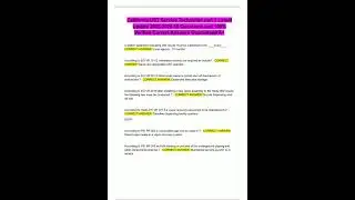 California UST Service Technician part 1 Latest Update 20252026 60 Questions and 100 Verified Correc