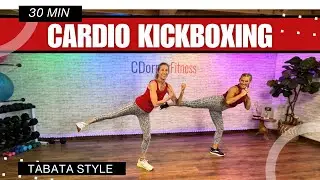 30 MIn - Cardio KICKBOXING WORKOUT VIDEO - Tabata Style