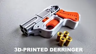 3D-printed functional 4-barrel derringer toy