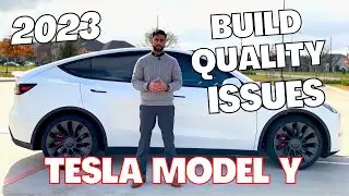 Tesla Model Y 2023 build quality review and problems within few days of ownership