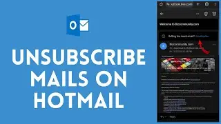 How to Unsubscribe Mails on Hotmail (2024) | Outlook Tutorial