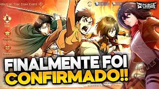 BOMBAA!!! Confirmada A Data Do Evento ATTACK ON TITAN!! Mobile Legends