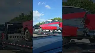 TRUCKS THAT WORK 292 - FORD F450 DUALLY TOWING '57 CHEVY BELAIR #shorts #truck #automobile #57chevy