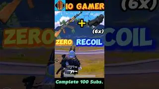 Akm zero recoil sensitivity | 6x scope | Akm +6x no recoil sensitivity #bgmi #pubgmobile #shorts