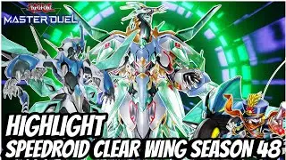 HIGHLIGHT SPEEDROID CLEAR WING VS TOP DECK SEASON 48 Yu-Gi-Oh! Master Duel