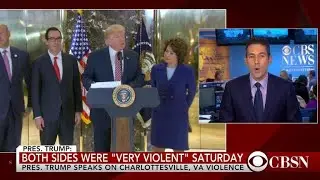 Trump defends his delayed response to violence in Charlottesville