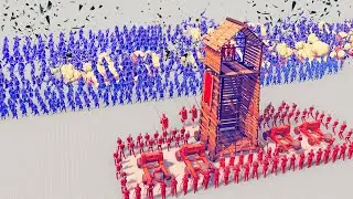 Medieval KING army 👑 vs ⚔️ 200 Melee Army — TABS 🔥