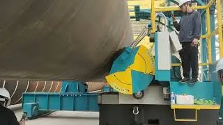 Milling machine for oil pipe,pressure storage and offshore wind power tower 